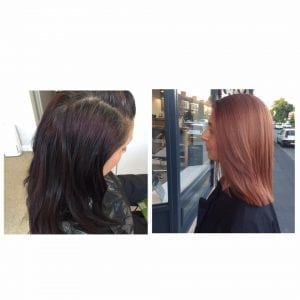 colour change at Sand hairdressing